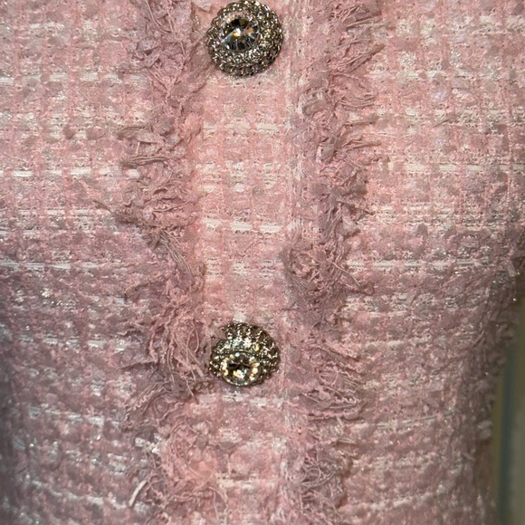 Gorgeous Pink Tweed Halter Dress XS - Picture 6 of 9